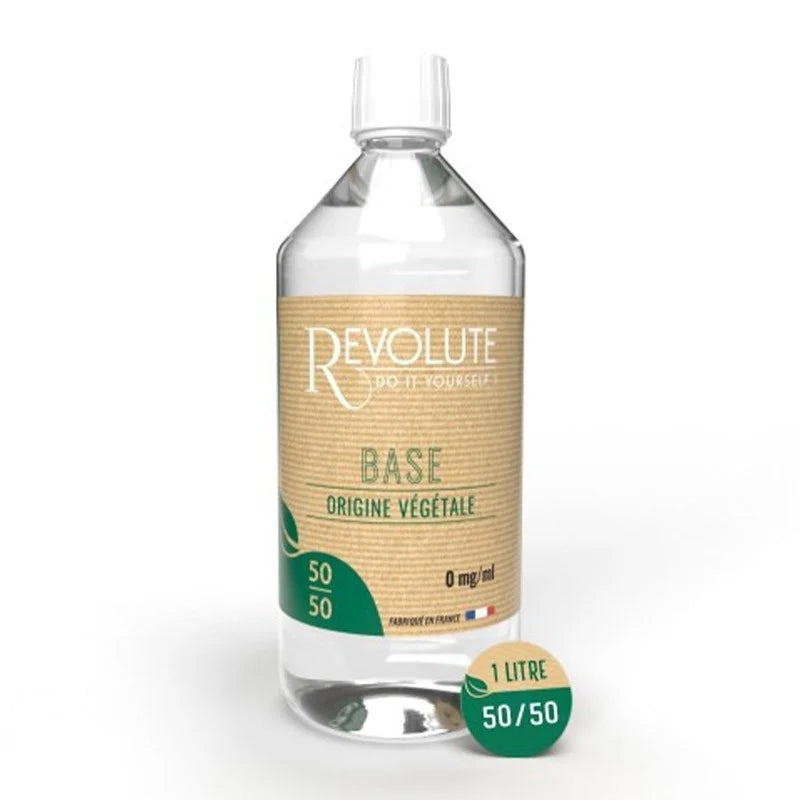 Base Végétale 50/50 1L 0mg Revolute – naturelle, écologique et hypoallergénique