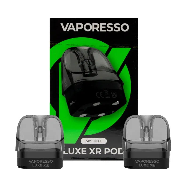 ack de 2 cartouches Luxe XR / XR Max Vaporesso – 5ml, tirage MTL RDL DL et compatibles résistances GTX