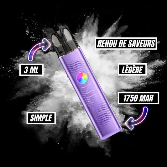 Pod Sonder Q3 Geekvape violet avec batterie intégrée 1750 mAh et cartouche 3 ml, cigarette électronique MTL simple d'utilisation offrant un excellent rendu des saveurs.
