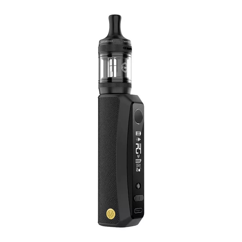 Vaporesso GTX One Pro – Kit 40W, batterie 3000 mAh, clearomiseur XTank-T 3 ml, top airflow anti-fuite, vape MTL et RDL black.