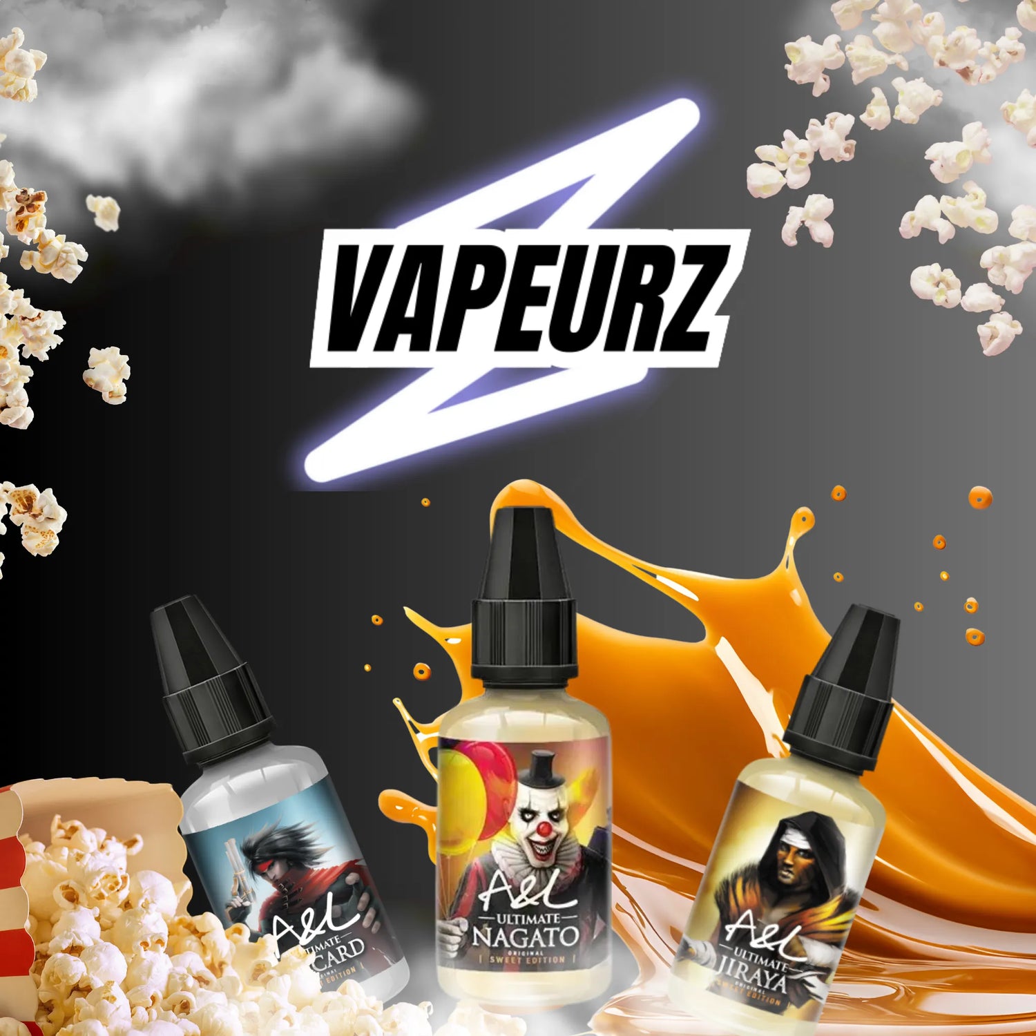 Flacons d’arômes concentrés gourmands pour e-liquide DIY, saveurs sucrées et dessert, idéal pour amateurs de vape douce