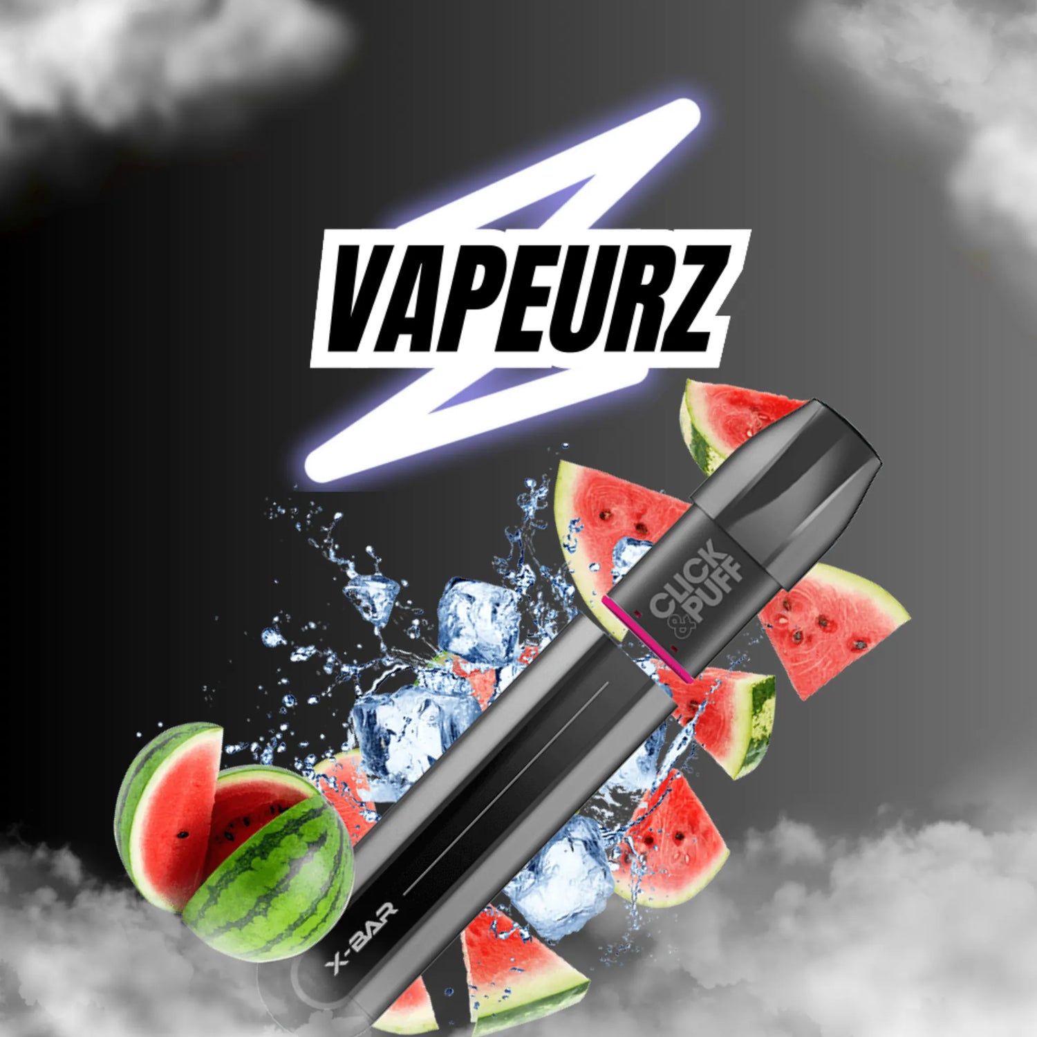 Puff rechargeable avec capsule pré-remplie pour cigarette électronique, disponible en saveurs fruitées, fruitées glacées, menthe, classic et autres arômes