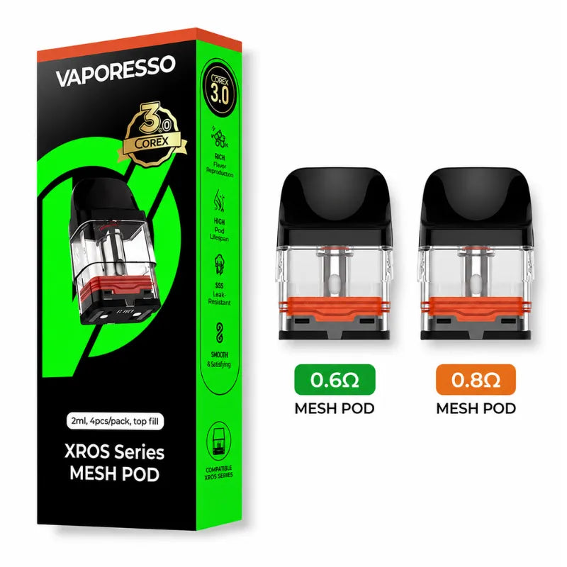 Cartouches XROS Series 3.0 Vaporesso Pas Cher – Pack de 4 Cartouches 3 ml Corex 3.0