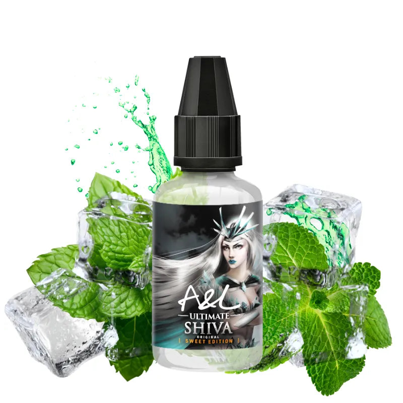 Concentré Shiva Sweet Edition 30ML A&L Ultimate – arôme mentholé frais et sucré pour e-liquide DIY.