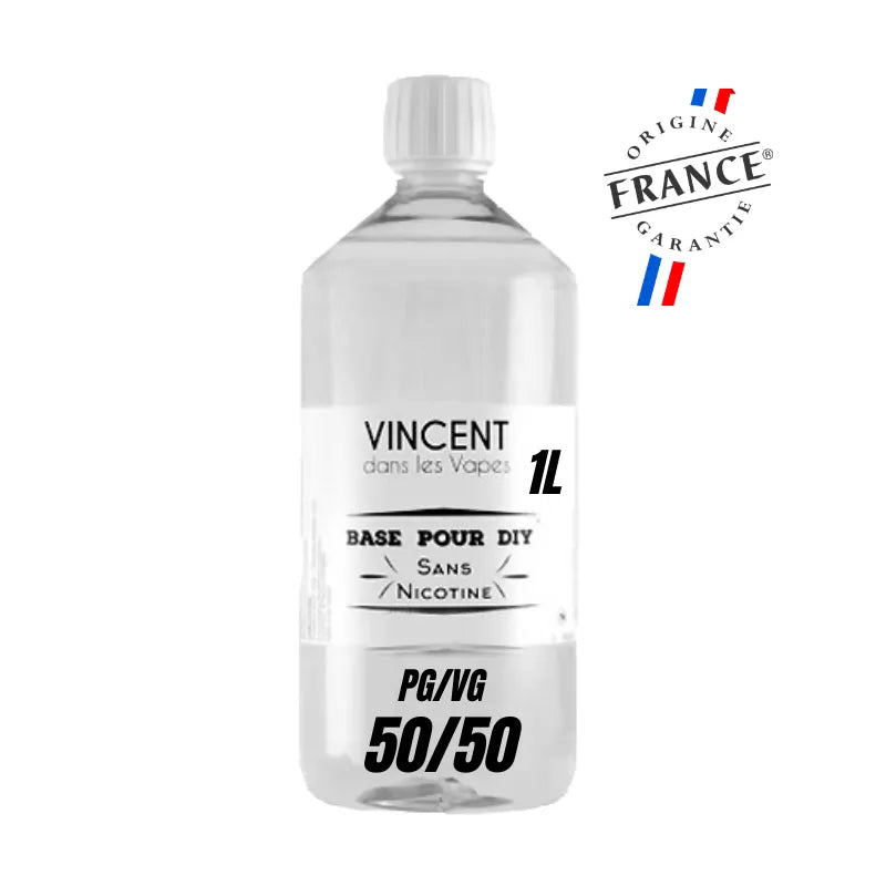 Base 1L 50/50 00MG VDLV – base neutre sans nicotine pour e-liquide DIY
