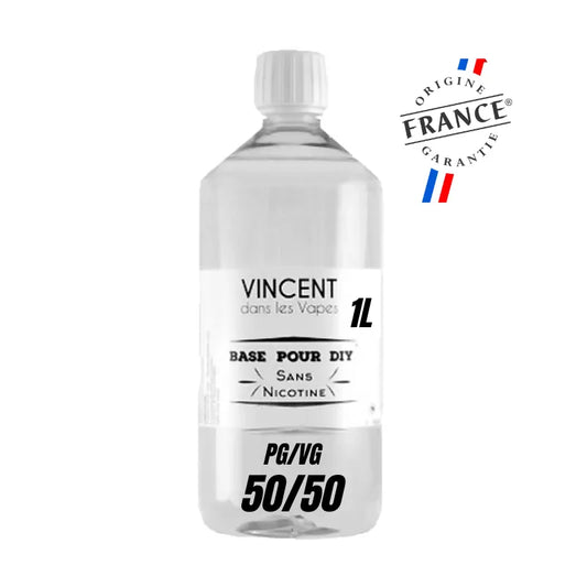 Base 1L 50/50 00MG VDLV – base neutre sans nicotine pour e-liquide DIY
