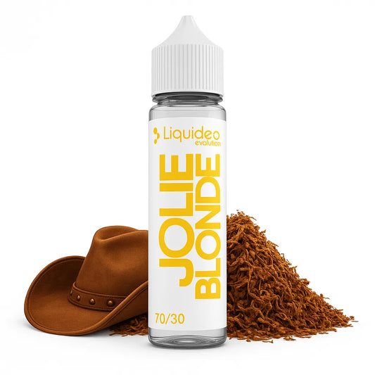 E-liquide Jolie Blonde 50 ml Liquideo – Saveur classic blond américain, hit puissant et fabrication française

