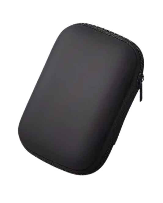 Housse de transport vape mini compacte et rigide noire pour pod, e-liquide et accessoires de vape