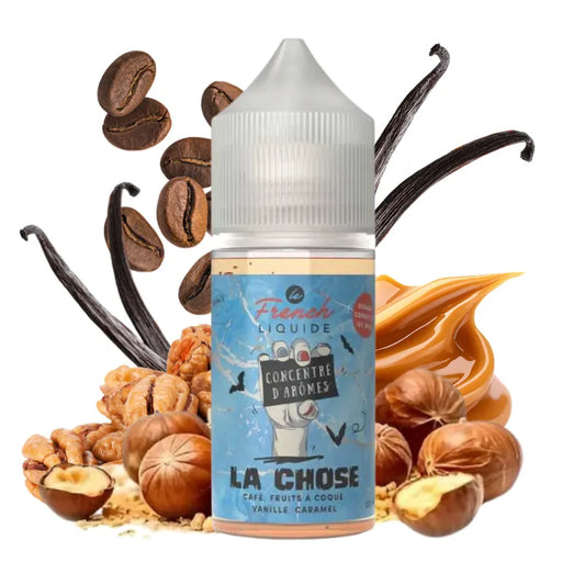 Concentré La Chose 30ML Le French Liquide – arôme café, caramel au beurre salé, noisette grillée, noix de pécan et vanille pour e-liquide DIY