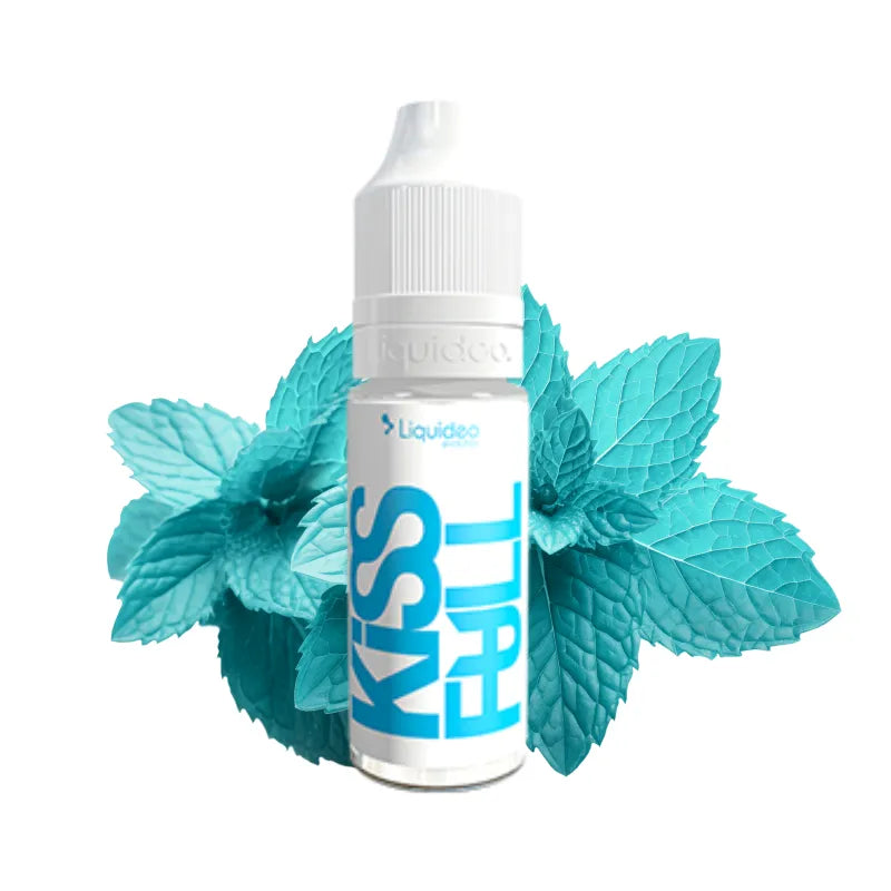 E-liquide Kiss Full 10 ml Liquideo – triple menthol intense, base 70/30 PG/VG, hit fort et fabrication française.