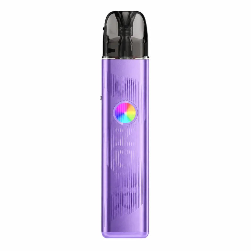 pod Sonder Q3 Geekvape violet avec batterie intégrée 1750 mAh et cartouche 3 ml, cigarette électronique MTL compacte et élégante sur fond blanc.
