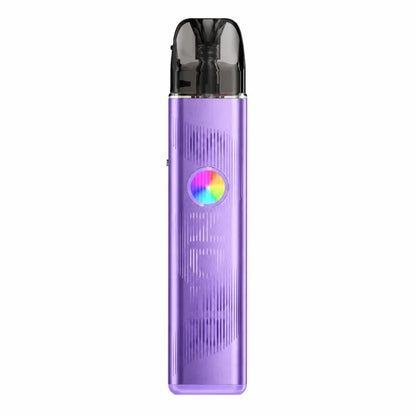 pod Sonder Q3 Geekvape violet avec batterie intégrée 1750 mAh et cartouche 3 ml, cigarette électronique MTL compacte et élégante sur fond blanc.