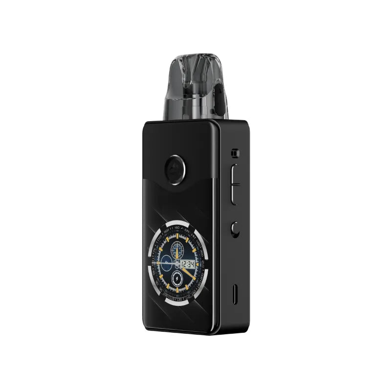 Pod Vinci E120 Voopoo, couleur spray black, batterie 4500 mAh, puissance 120 W, écran TFT 2.6", cartouche 5 ml, résistances PnP X, design aluminium compact.