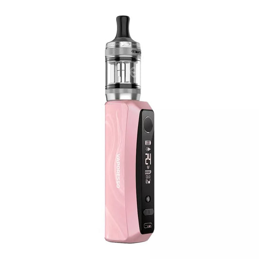 Vaporesso GTX One Pro – Kit 40W, batterie 3000 mAh, clearomiseur XTank-T 3 ml, top airflow anti-fuite, vape MTL et RDL pink.