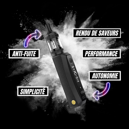 Vaporesso GTX One Pro – Kit 40W, batterie 3000 mAh, clearomiseur XTank-T 3 ml, top airflow anti-fuite, vape MTL et RDL.