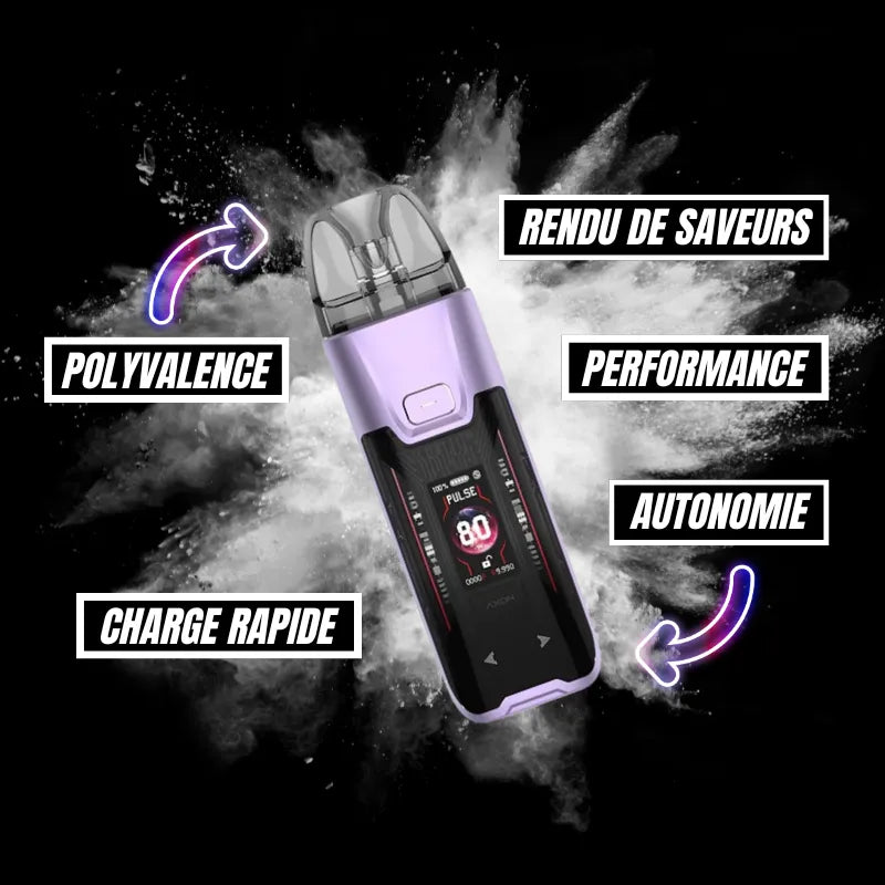 Vaporesso Luxe XR Max 2 – Pod 80W, 3200 mAh, 5 ml, vape MTL et DTL, recharge USB-C, compatible résistances GTX.